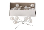 PEARL PINS DIA 1.5CM WHITE SET OF 25