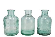 BLOIS GREEN VASE BOTTLE ASS 20X12CM