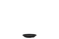 MATÉRIAU DE FLEURS SOUCOUPE EN PLASTIQUE DIA 12CM NOIR PAR 10 PIÈCES
