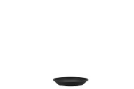 FLOWERMATERIAL PLASTIC SAUCER 16CM BLACK SET OF 10