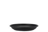 FLOWERMATERIAL PLASTIC SAUCER 24CM BLACK SET OF 10