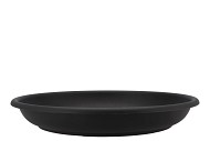 MATÉRIAU DE FLEURS SOUCOUPE EN PLASTIQUE DIA 42CM NOIR PAR 10 PIÈCES
