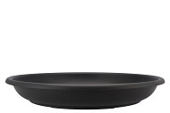 PLASTIC SAUCER 50CM BLACK SET OF 10