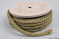 LINT JUTE OP ROL GROEN 0,8CM PER 7 METER