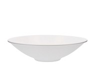 CERAMIC BOWL WHITE MAT FLAT 33X9CM