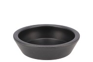 CÉRAMIQUE ÉCHELLE NOIR ROND BAS DIA 20XH5CM