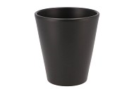 CERAMIC ANTHRACITE MATT POT ORCHID 15X15CM