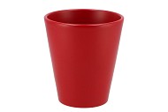 CERAMIC RED MATT POT ORCHID 15X15CM