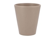 CERAMIC TAUPE MATT POT ORCHID 15X15CM