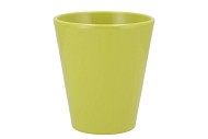 KERAMIEK ORCHIDEE GROEN GEEL GLANS 15CM