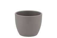 CERAMIC GREY STRUCTURE POT 7X6CM