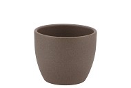 CERAMIC BROWN POT 7X6CM NM