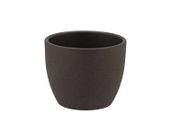 CERAMIC DARK GREY POT 7X6CM NM