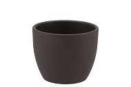 CERAMIC DARK GREY POT 8X7,5CM NM