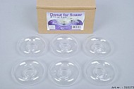 GLAS DRIJVENDE DONUT D8CM PER 6 STUKS
