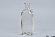 GLAS FLES HELDER VIERKANT 9X9X22CM