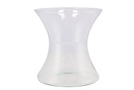 GLASS VASE DIABOLO 18X19CM NM