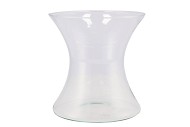 VERRE VASE DIABOLO 18X19CM