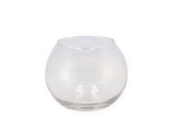 VERRE VASE BOULE D13XH10CM