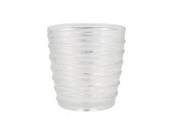 GLAS POT RIBBEL 13X13CM