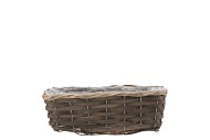 WICKER BASKET BALCONY GREY 30X13X10CM