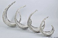HALBMOND ROTAN 38X19X57CM 4-TEILIG