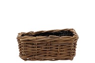 ROTAN MAND RECHTHOEK 27X14X11CM