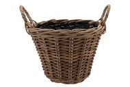 ROTAN POTMAND ROND+OREN 35X24CM