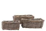 ROTAN SCHAAL WHITEWASH RECHTHOEK 3-DELIG 41X26X17CM