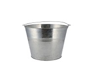 ZINC BASIC NATURAL BUCKET 10X10CM