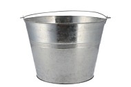 ZINC BASIC NATURAL BUCKET 19X16CM