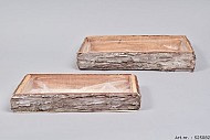 BIRKEN SCHALE RECHTECK 33X21X5CM 2-TEILIG