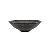 MELAMINE GREY BOWL ROUND 17X5CM