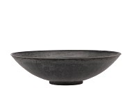 MELAMINE GREY BOWL ROUND 25X7CM