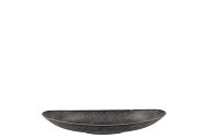 MELAMINE GREY BOWL OVAL 30X15X5CM