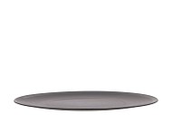 MELAMINE GREY PLATE ROUND 33X33X2CM