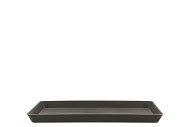 MELAMINE GREY TRAY 31X21X2CM