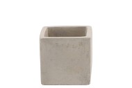 CONCRETE GREY POT SQUARE 7X7X7CM
