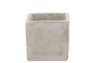 CONCRETE POT SQUARE 11X11X11CM