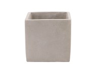 CONCRETE POT SQUARE 13X13X13CM