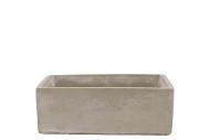 CONCRETE BOWL SQUARE 20X20X7CM