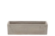 CONCRETE GREY BOWL RECTANGLE 28X9X8CM