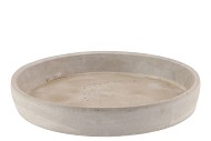 CONCRETE GREY BOWL ROUND 30X5CM