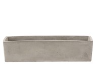 CONCRETE GREY BOWL RECTANGLE 35X8X9CM