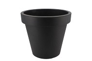 PLASTIQUE ANTHRACITE POT BORD LARGE 35CM