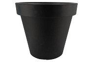 PLASTIC ANTHRACITE POT WIDE EDGE 80CM