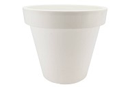 KUNSTSTOF WIT POT BREDE RAND 58CM