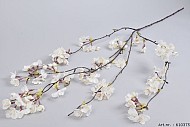 BLÜTEN KIRSCH ZWEIG HÄNGEND WEIß L130CM