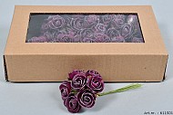 FOAM ROSE BORDEAUX 3CM PRO 84 STÜCK
