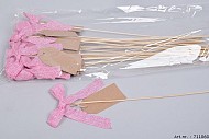 STRIK OP STOK ROZE 13X10X50CM PER 25 STUKS
